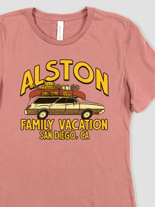 Retro Family Vacation : Premium Ladies T-Shirts