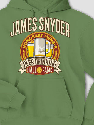 Beer Drinking Hall Of Fame : Printed Hoodies