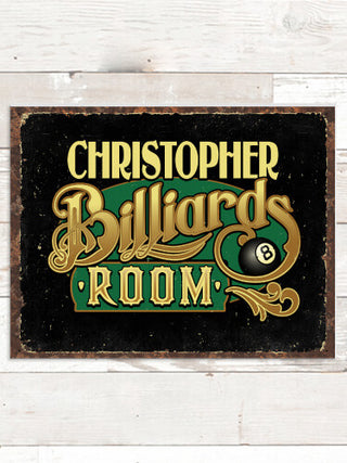 Billiards Room : Tin Signs