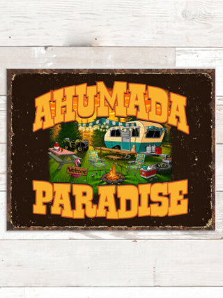 Camper's Paradise : Tin Signs