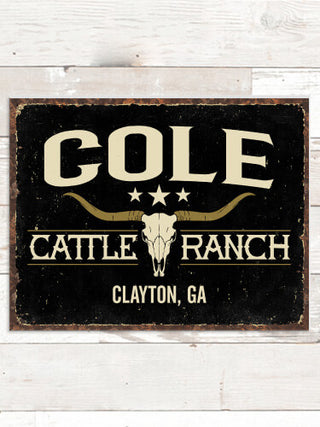 Cattle Ranch : Tin Signs