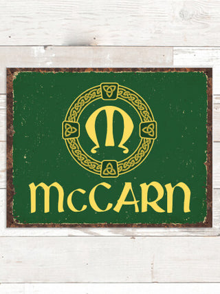 Celtic Wreath Monogram : Tin Signs