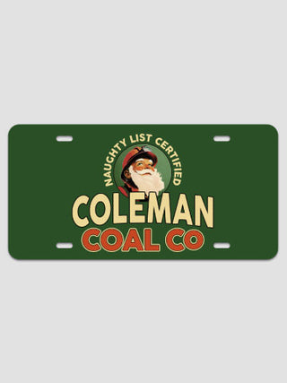 Christmas Coal Company : License Plates