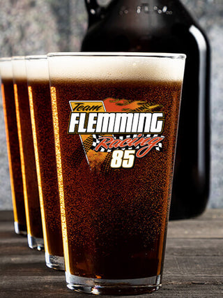 Classic Racing Team : Growler Pint Glass Gift Sets - Color Printed