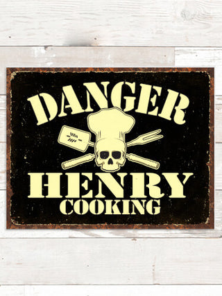 Cooking Danger : Tin Signs