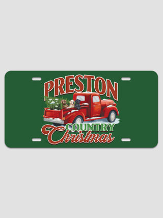 Country Christmas : License Plates