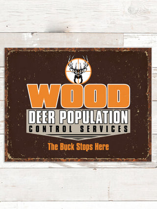 Deer Services : Tin Signs