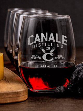 Distilling Company : Cheese Board Wine Glass Gift Sets - Engraved