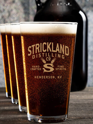 Distilling Company : Growler Pint Glass Gift Sets - Color Printed