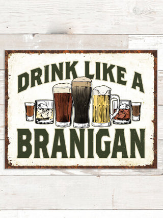 Drink Like A : Tin Signs