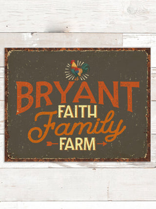 Faith Family Farm : Tin Signs