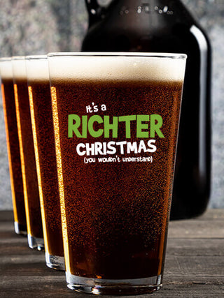 Family Christmas Thing : Growler Pint Glass Gift Sets - Color Printed