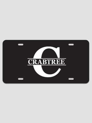 Family Monogram : License Plates