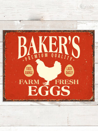 Farm Fresh Eggs : Tin Signs