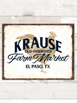 Farm Market : Tin Signs
