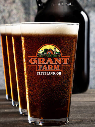 Farm : Growler Pint Glass Gift Sets - Color Printed