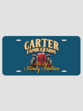 Farming Family Tradition : License Plates