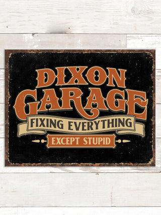Fixing Everything Garage : Tin Signs