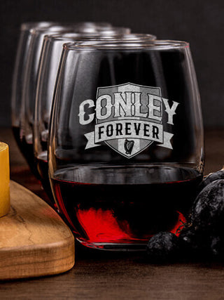 Forever : Cheese Board Wine Glass Gift Sets - Engraved