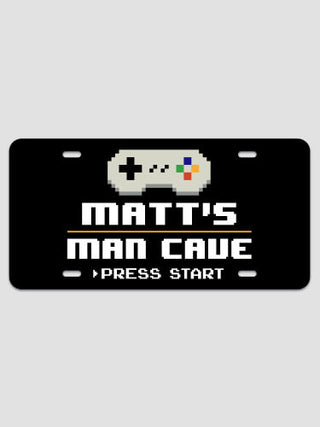Gamer Man Cave : License Plates