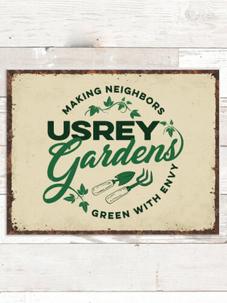 Gardens : Tin Signs