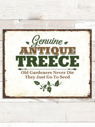Genuine Antique Gardener : Tin Signs