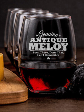 Genuine Irish Antique : Cheese Board Wine Glass Gift Sets - Engraved