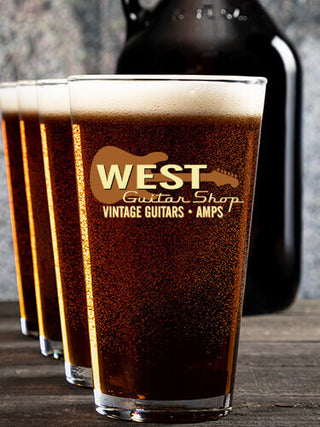 Guitar Shop : Growler Pint Glass Gift Sets - Color Printed