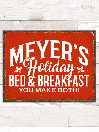 Holiday Bed And Breakfast : Tin Signs