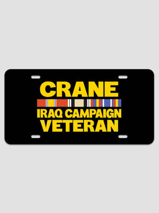 Iraq Campaign Veteran : License Plates