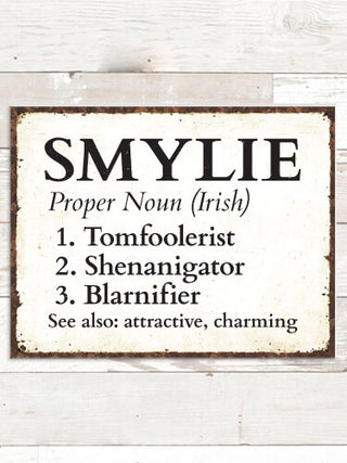 Irish Definition : Tin Signs