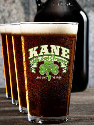 Irish Original : Growler Pint Glass Gift Sets - Color Printed