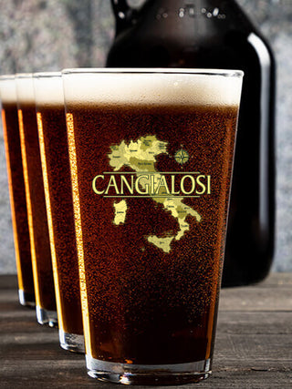 Italian Heritage : Growler Pint Glass Gift Sets - Color Printed
