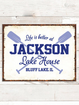 Lake House : Tin Signs