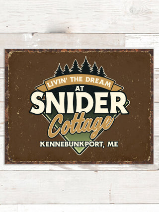 Livin' The Dream Cottage : Tin Signs