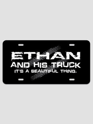 Man and His Truck : License Plates