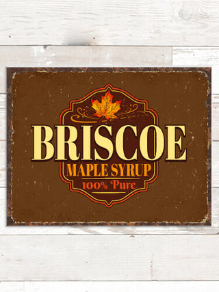 Maple Syrup : Tin Signs