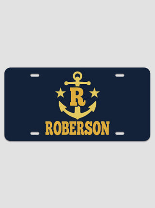 Nautical Monogram : License Plates