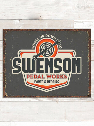 Pedal Works : Tin Signs