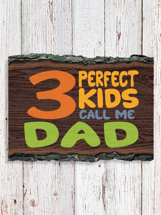 Perfect Kids : Faux Sliced Log Plaque