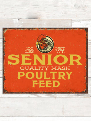 Poultry Feed : Tin Signs