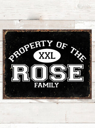 Property of Family : Tin Signs