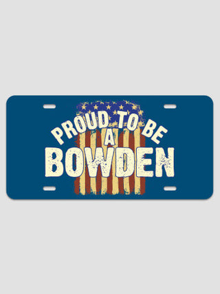 Proud To Be : License Plates