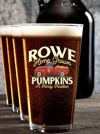 Pumpkins : Growler Pint Glass Gift Sets - Color Printed