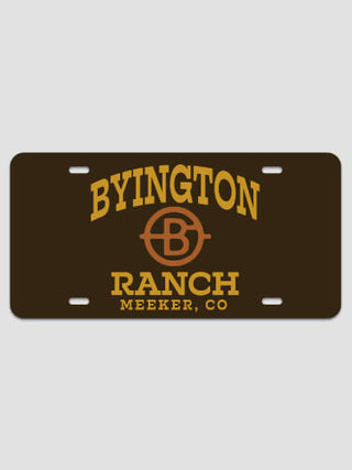 Ranch Monogram : License Plates
