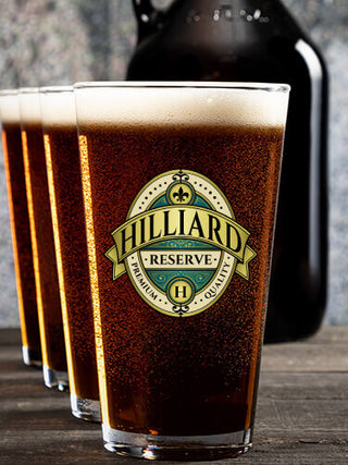 Reserve : Growler Pint Glass Gift Sets - Color Printed