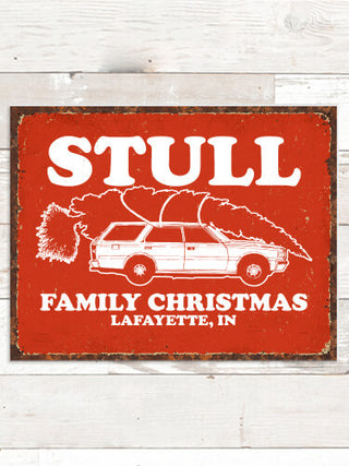 Retro Family Christmas : Tin Signs