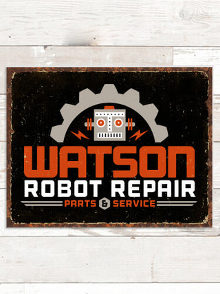 Robot Repair : Tin Signs