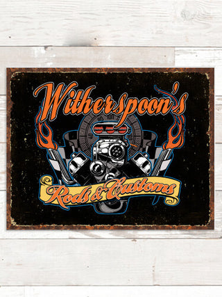 Rods and Customs : Tin Signs