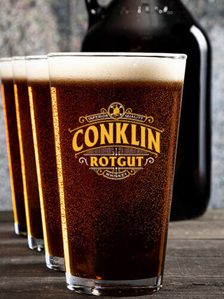 Rotgut Whiskey : Growler Pint Glass Gift Sets - Color Printed